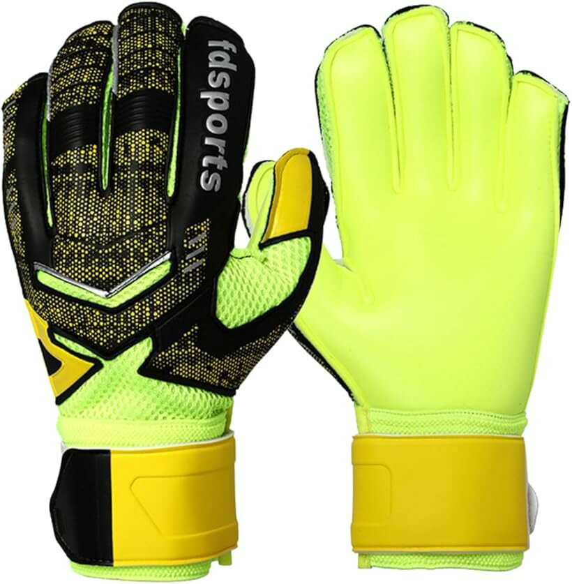 樂天商城 - ゴールキーパーグローブ キッズ ジュニア サッカー (イエロー, 5号)