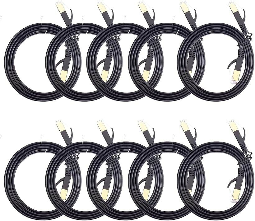 互換品LANケーブル10本 セット CAT7 フ