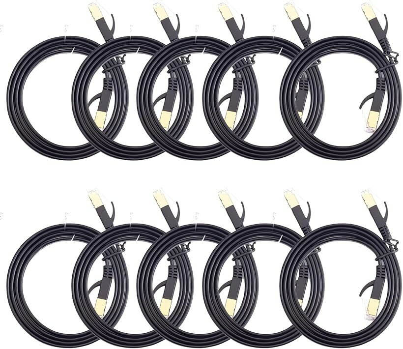 互換品LANケーブル10本 セット CAT7 フ