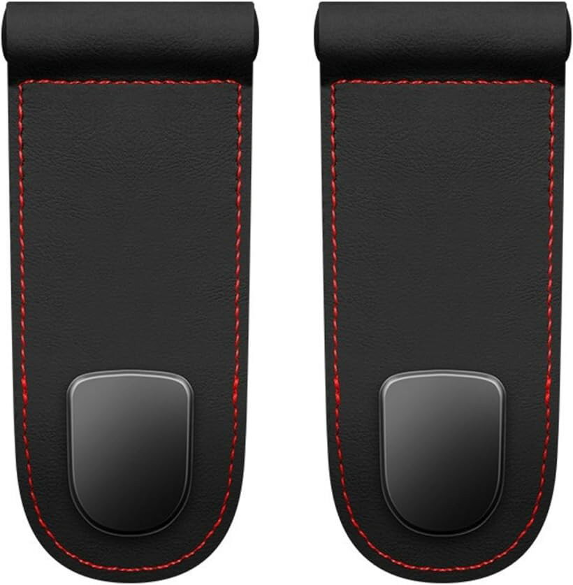 車 フック 荷物かけ 助手席 グローブボックス (シングルx2， ブラック)