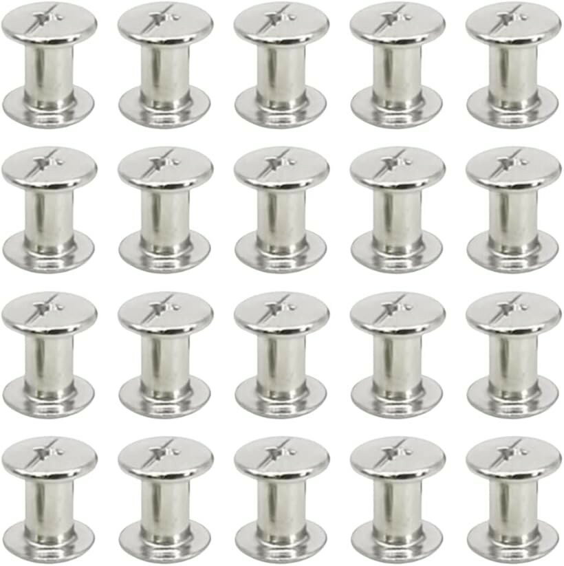シカゴスクリュー ネジ 組ねじ レザークラフト DIY 20個入り 5x6mm (5x6mm)