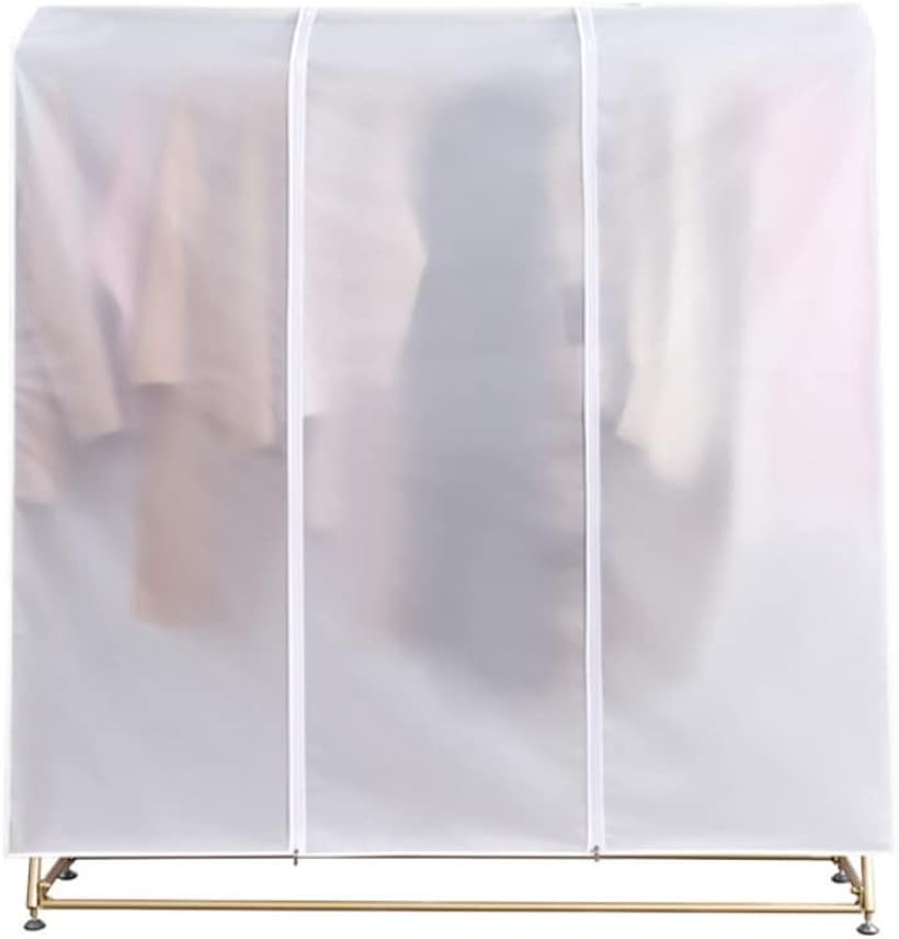 Rakuten - ハンガーラックカバー 洋服カバー 衣類カバー 保護 防虫 半透明 (半透明, 110cm)