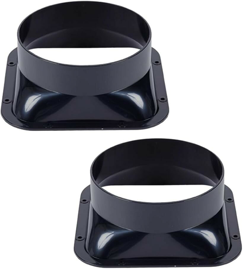 ダクトコネクター 四角 ダクトファン 換気 排気 方型 2個セット 100mm (100mm)