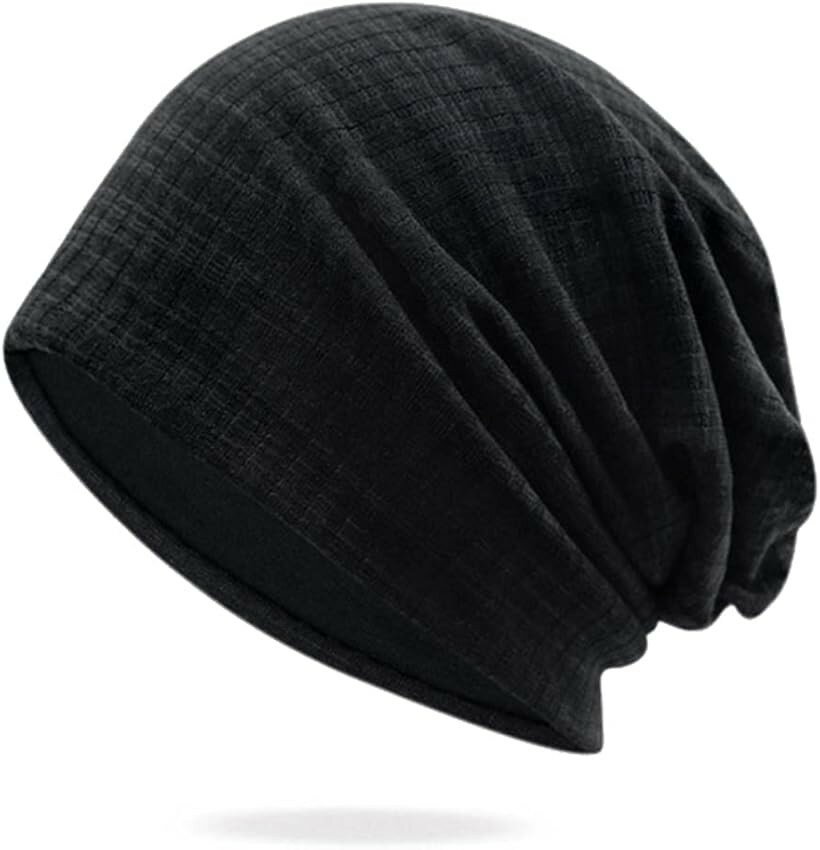 Cap, Hat - 帽子 メンズ ニット キャップ オールシーズン ミックス 調 デザイン タイプB-ブラック (タイプB-ブラック, Free Size)