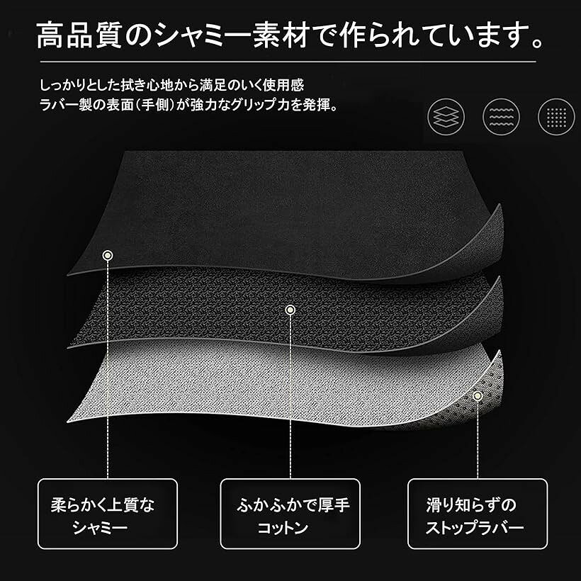 ボウリングボール タオル 3枚 セット 拭き 磨き マイクロファイバー (ブルー 3枚)