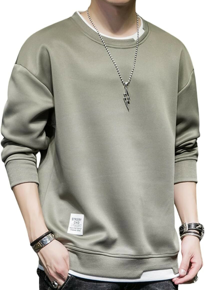 バリエーションコード : 2b9d3r2qp0商品コード2b9d3rt5xr商品名ルネノンソレイユ ゆったりトレーナー スウェット メンズ 長袖 秋 冬 大きいサイズ 30代 40代 50代 カジュアル 上着 アウター 無地 スウェットシャツ トップス 秋冬ブランドLunenon Soleilカラーアーミーグリーンサイズ等2XL「商品ポイント」:30代、40代、50代の男性にぴったりのカジュアルファッション。秋冬シーズンに活躍する無地のスウェットシャツです。パーカー感覚で着こなせるデザインで、上着やアウターとしてもおしゃれに使えるアイテム。オーバーサイズやビッグシルエットがトレンドの今、ゆったりしたシルエットが魅力です。「カッコイイ」「オシャレ」を追求する方におすすめで、特にストリート系や原宿系ファッションが好きな方にもぴったり。今シーズンのファッションをグレードアップさせたいなら、このトレーナーで決まり。シンプルながらも個性を引き立てる一枚で、どんなコーデにも合わせられます。今すぐ手に入れて、自分だけのオシャレを楽しもう。「デザイン」：秋物や冬服に最適な厚手素材で、カジュアルでも上品な印象をプラスし保温性が高く、長時間着ても快適。繊細な縫い目が切れにくく、首回りや裾の処にしっかり縫い付けたダブルステッチがあるため着崩れも防ぎ、ロングシーズンに着用いただける長袖Tシャツです。「品質」:ポリエステル素材を使用して、耐久性に優れた素材でお手入れ簡単。快適な生地感ながら肌ざりが優れており、手軽に重ね着を楽しめます。「おすすめコーディネート」：秋服や冬服として、シンプルな無地でありながら存在感があるデザイン。中学生や高校生の学生ファッションから、30代・40代・50代まで幅広い世代におすすめ。緑のカラーならユニークで個性的なスタイルに、白や黒はシンプルでどんなアイテムにも合わせやすい。ジーンズやスラックスとの組み合わせがやすく、どんなシーンでもスタイリッシュに着ることができます。シンプルなデザインで、春、秋は一枚で着用、冬場はインナーとしても問題ないです。「カラー・サイズ」：カラー：白、黒、アーミーグリーンの3色展開　サイズ：L，XL，2XL，3XLの全12バリエーション ➤「L」胸囲:112～116cm 身長:165～170cm「XL」胸囲:117～121cm 身長:170～175cm「2XL」胸囲:122～126cm 身長:175～180cm「3XL」胸囲:126～130cm 身長:180～185cm「素材」100% ポリエステル※ 他ネットショップでも併売しているため、ご注文後に在庫切れとなる場合があります。予めご了承ください。※ 品薄または希少等の理由により、参考価格よりも高い価格で販売されている場合があります。ご注文の際には必ず販売価格をご確認ください。※ 沖縄県、離島または一部地域の場合、別途送料の負担をお願いする場合があります。予めご了承ください。※ お使いのモニタにより写真の色が実際の商品の色と異なる場合や、イメージに差異が生じることがあります。予めご了承ください。※ 商品の詳細（カラー・数量・サイズ 等）については、ページ内の商品説明をご確認のうえ、ご注文ください。※ モバイル版・スマホ版ページでは、お使いの端末によっては一部の情報が表示されないことがあります。すべての記載情報をご確認するには、PC版ページをご覧ください。