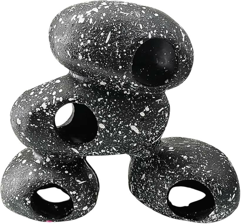 水槽 オブジェ 隠れ家 石 岩 アクアリウム オーナメント シェルター 陶器 メダカ 熱帯魚 金魚  ...