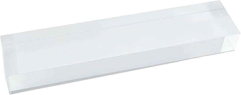樂天商城 - クリスタル 角型 ペーパーウェイト 書道 文鎮 サンキャッチャー クリア 20cm (20cm)