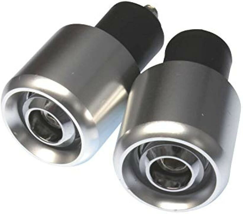 互換品nakira バイク グリップ バーエンド アルミ 22.2mm ハンドル用 シンプルタイ...