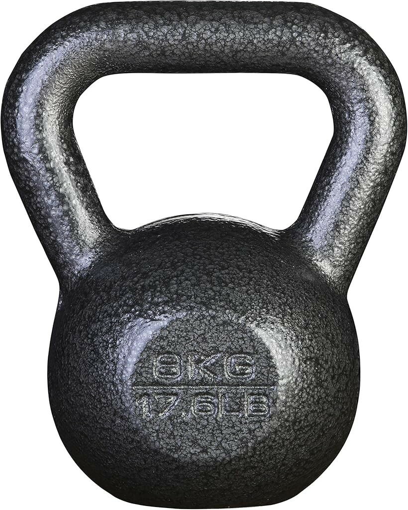 ケトルベル 8kg 一体型鋳鉄 ジムや自宅に最適 (8kg)