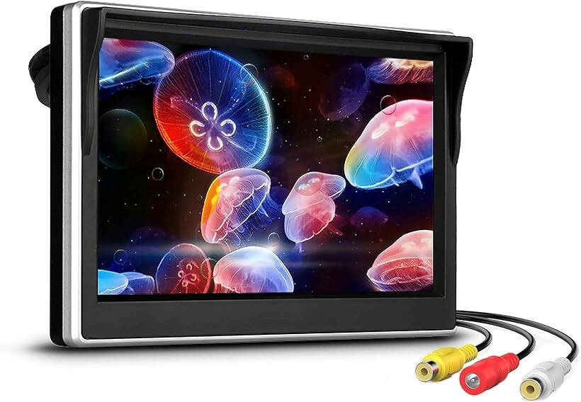 バリエーションコード : 2b8vgrltp8商品コード2b8gj1fs43商品名5インチモニター 液晶オンダッシュモニター 2系統映像入力 バック連動 防犯/監視/車載用 スタンド2種類付き 12V/24V通用 シルバーブランドAntionカラーシルバーサイズ等5インチ（シルバー）「コンパクトな5インチ」4.3インチよりも一回り大きく見やすい画面で、画面周りの枠も薄く取り付け場所も選びません。また、両面テープで取り付ける固定式と強力吸盤で取り付ける吸着型のスタンドが付属されており、フロントガラスやフロントクウォータガラスなどにも取付可能です。「バックカメラ連動可」2系統映像入力配線で優先配線をバックカメラと連動でバックモニターとしても使用可能です。バックカメラ映像は入力配線（白線）に接続することよりバックギアボジションで自動でモニターがバック画面に切り替わるようにすることもできます。「2系統の映像入力」入力端子が2系統ありますので、AV1にはDVD等、AV2にはバックカメラを接続することができます。ダッシュボード等に設置することでバックカメラの映像が見やすくなり、事故防止にもつながります。「操作ボタン付き」モニター裏操作ボタンも付きます。「BRIGHT(明るさ)」「CONTRAST(コントラスト)」「COLOR(カラー)」「ZOOM(液晶比率)」「言語」の選択ができます。信号システム：PAL / NTSC自動切り替え可能。※ 他ネットショップでも併売しているため、ご注文後に在庫切れとなる場合があります。予めご了承ください。※ 品薄または希少等の理由により、参考価格よりも高い価格で販売されている場合があります。ご注文の際には必ず販売価格をご確認ください。※ 沖縄県、離島または一部地域の場合、別途送料の負担をお願いする場合があります。予めご了承ください。※ お使いのモニタにより写真の色が実際の商品の色と異なる場合や、イメージに差異が生じることがあります。予めご了承ください。※ 商品の詳細（カラー・数量・サイズ 等）については、ページ内の商品説明をご確認のうえ、ご注文ください。※ モバイル版・スマホ版ページでは、お使いの端末によっては一部の情報が表示されないことがあります。すべての記載情報をご確認するには、PC版ページをご覧ください。製品仕様：＊本体サイズ：W125xH83xD10mm ＊突起部分含まず＊本体のコード：（約）25CM＊画面サイズ：5インチ＊アスペクト比：16：9/4：3＊解像度：800xRGBx480＊音声入力/出力：無/無＊システム方式：PAL/NTSC(auto転換)＊定格電力：≤5W＊使用電源：DC9-36V 「ACが付く場合、100Vも利用できます」＊明るさ/コントラスト/言語：調整可能＊信号入力：2系統 DVD等 (AV1)/バックカメラ (AV2)白色のビデオケーブル：DVD/VCDなどに接続します黄色のビデオケーブル：リアビューカメラに接続します＊動作温度：－10℃～50℃＊保存温度：－20℃～60℃＊本体重量：250g「取り扱い説明書とご注意について」「取り扱い説明書について」本製品には取り扱い説明書は付属しておりません。「ご注意について」＊モニター本体へ電源供給するだけではモニター画面は真黒のままです。モニター本体へ電源を供給したのちに映像信号を供給してはじめてモニターに映像が映ります。