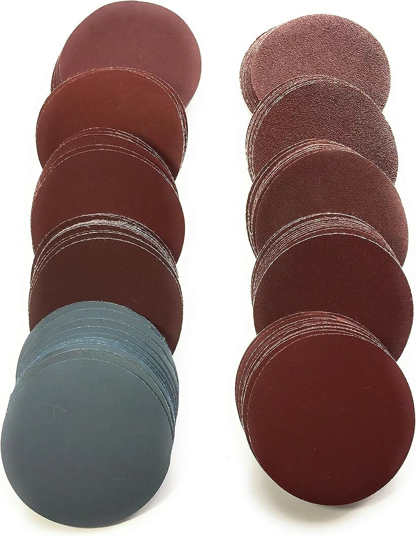 ASPALAND サンドペーパー マジック式 100mm 100枚セット 10種の粒度 各10枚 ( ...