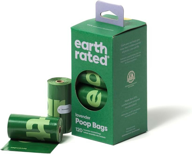 Earth Rated 正規輸入品ペット用エチケット袋 ラベンダー香り 120枚入 (ラベンダー, 120枚)