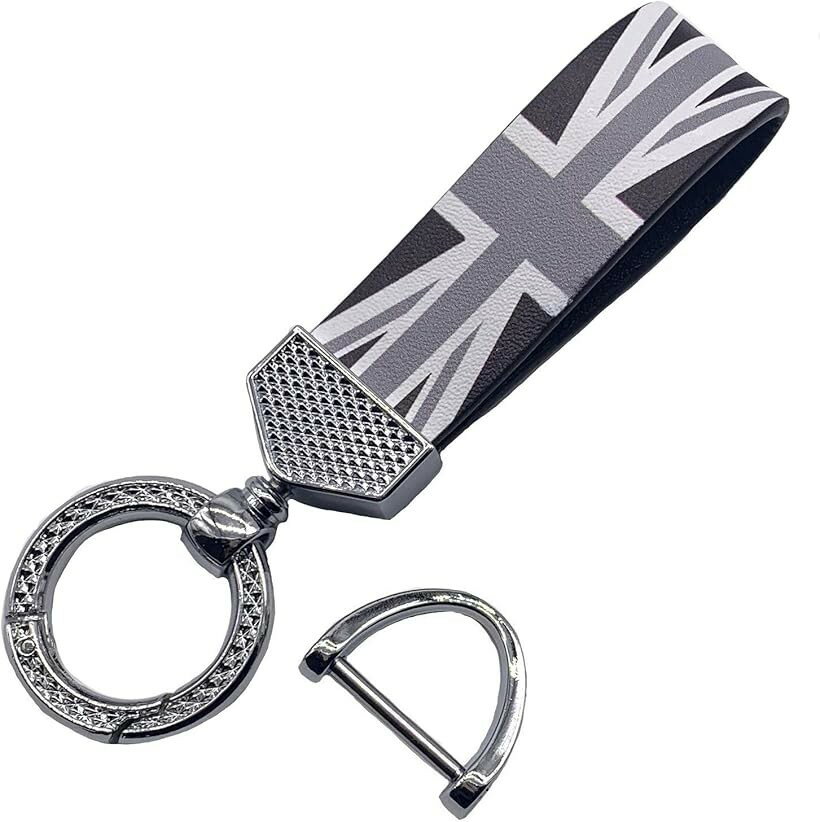 スカイベル キーホルダー 車 車の鍵 ミニクーパー bmw mini 対応 アクセサリー グッズ ループ ストラップ 車用 便利グッズ (ブラックジャック, 小型)