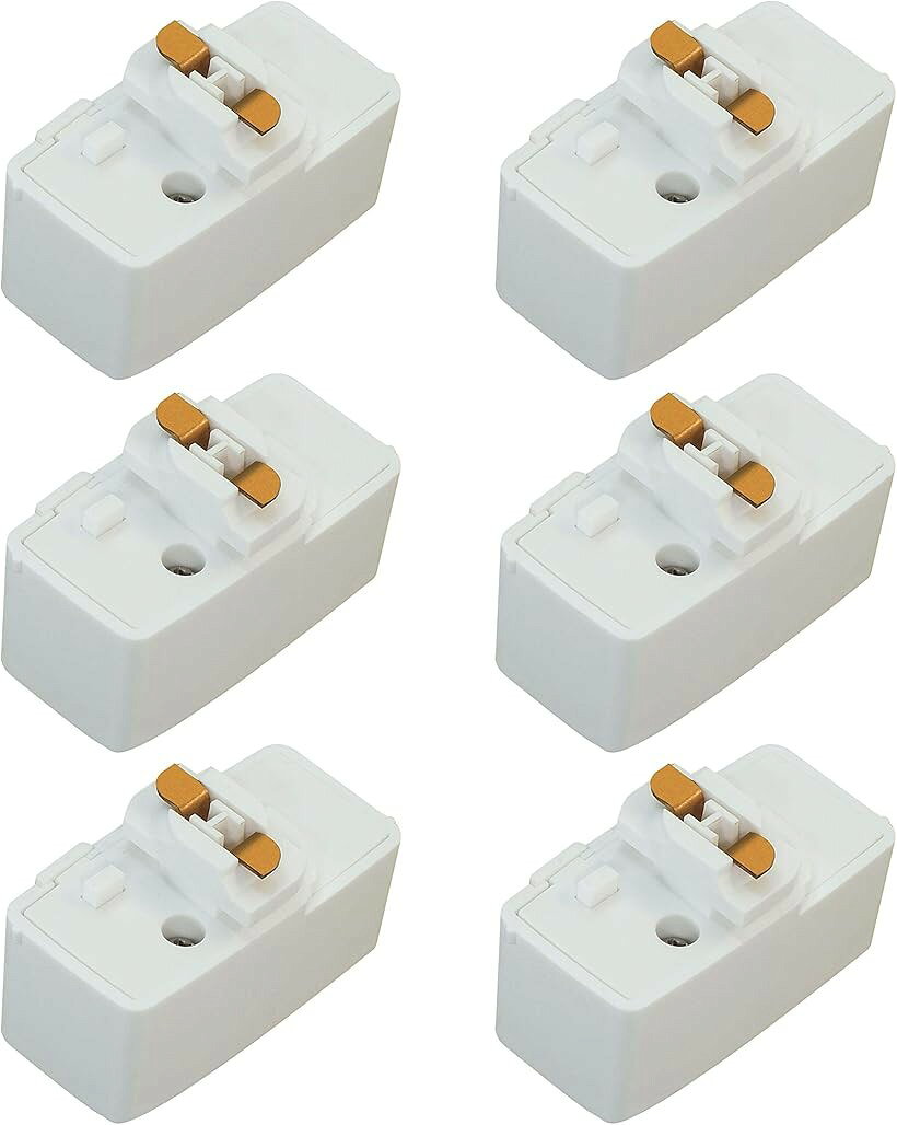 バリエーションコード : 2b4jqxho0d商品コード2b68noh8xy商品名引掛シーリングプラグ ダクトレール用 取付簡単 100V/50-60Hz専用600W 6Aまで 引掛シーリングボディ ライティングレール用 PSE認証ブランドAbishionカラー白い (EB-15) - 6個入りサイズ等引掛シーリング用1、応用：ライティングレールに取り付けて使用する引掛けシーリングプラグです。コード吊りペンダントライトやシーリングライトをライティングバーに装着する場合に適用します。2、位置調節可：ダクトレール用引っ掛けシーリングボディ、ダクトレールに自由にスライドでき、お好みの位置に調節できます。3、安全認証：PSE安全規格認証を取得しました、プラグの接合部には高い強度のプラスチック材料を使用して、最大耐加重は約5kg。4、サイズ：高さ2.8cmx幅2.4cmx全長5.3cm。材質：プラスチック＋銅、重量:24g/1個、色:白い（ミルクホワイト）、適合負荷: 100V/60Hz専用600W(6A)まで、包装：6個入り。5、簡単取り付け：ライティングレールに簡単に取り付けられるので、工事不要です。※ 他ネットショップでも併売しているため、ご注文後に在庫切れとなる場合があります。予めご了承ください。※ 品薄または希少等の理由により、参考価格よりも高い価格で販売されている場合があります。ご注文の際には必ず販売価格をご確認ください。※ 沖縄県、離島または一部地域の場合、別途送料の負担をお願いする場合があります。予めご了承ください。※ お使いのモニタにより写真の色が実際の商品の色と異なる場合や、イメージに差異が生じることがあります。予めご了承ください。※ 商品の詳細（カラー・数量・サイズ 等）については、ページ内の商品説明をご確認のうえ、ご注文ください。※ モバイル版・スマホ版ページでは、お使いの端末によっては一部の情報が表示されないことがあります。すべての記載情報をご確認するには、PC版ページをご覧ください。