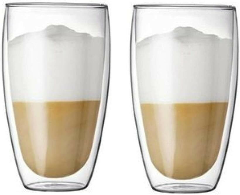 Other - ダブルウォール グラス タンブラー 二重構造 耐熱 カップ 450ml 2個セット (450ml 2個セット)