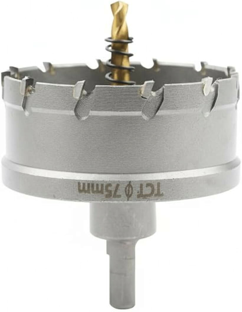 現役大工が推薦 バイメタル ホールソー ホルソー 穴あけ 切削 工具 (75mm（超硬タイプ）)