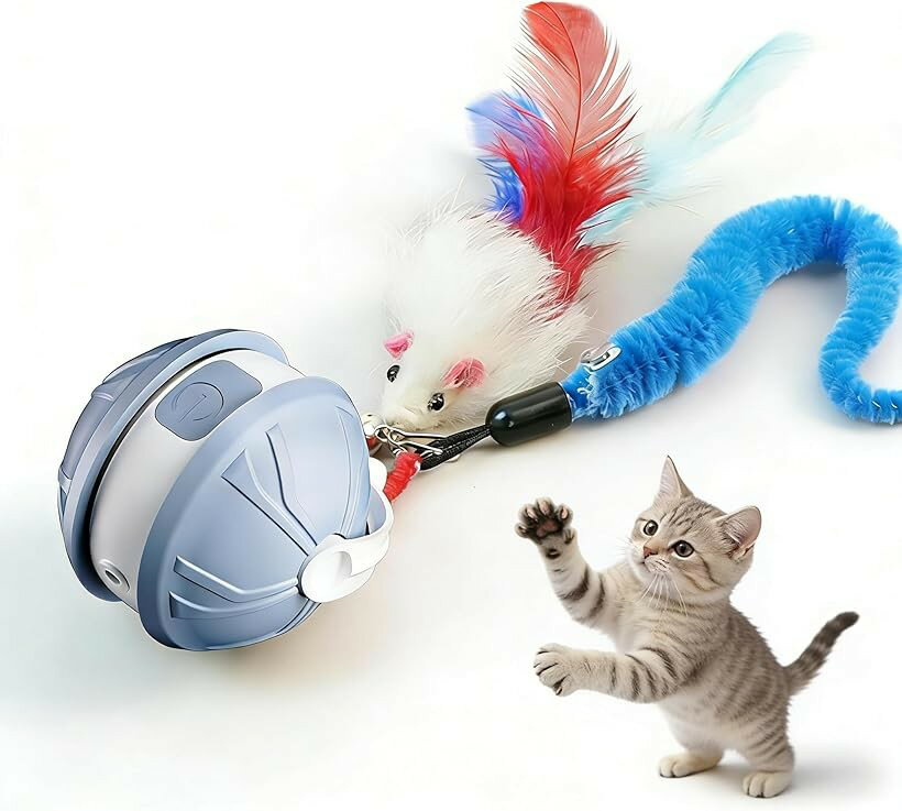 猫 おもちゃ猫用おもちゃボール 電動自動動きおもちゃ 自動猫ボールおもちゃ イン...