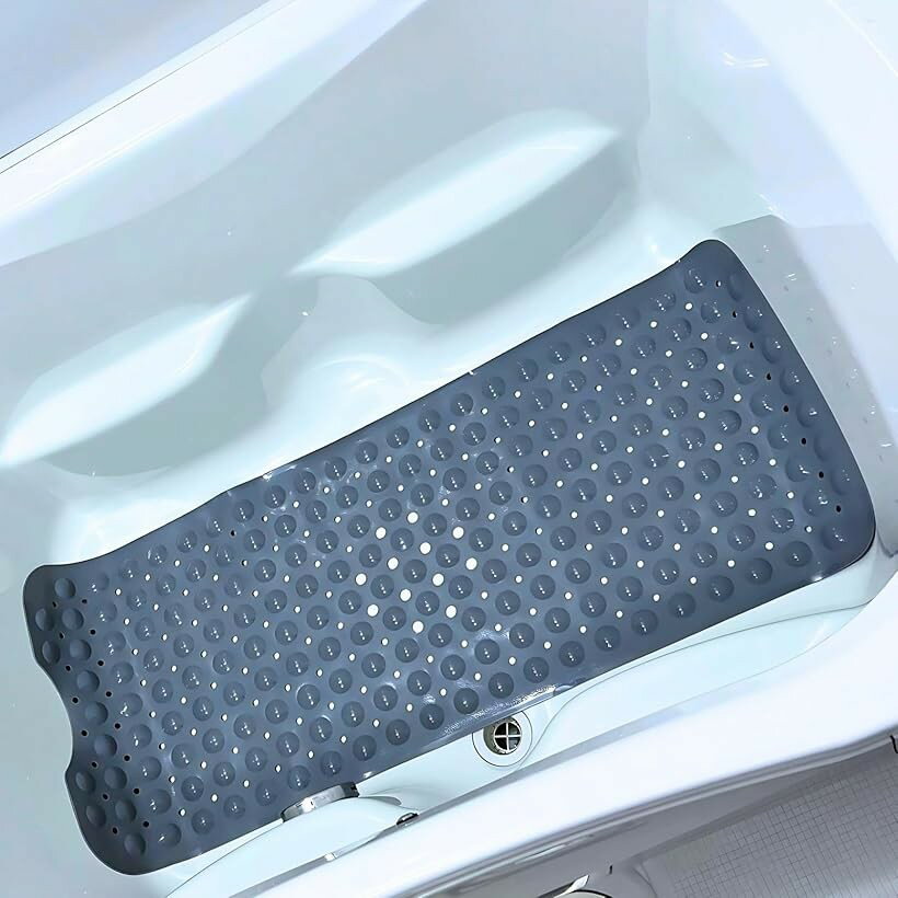 お風呂 すべり止めマット 100x40cm 浴槽内滑り止めマット 介護 転倒防止 抗菌 防カ...
