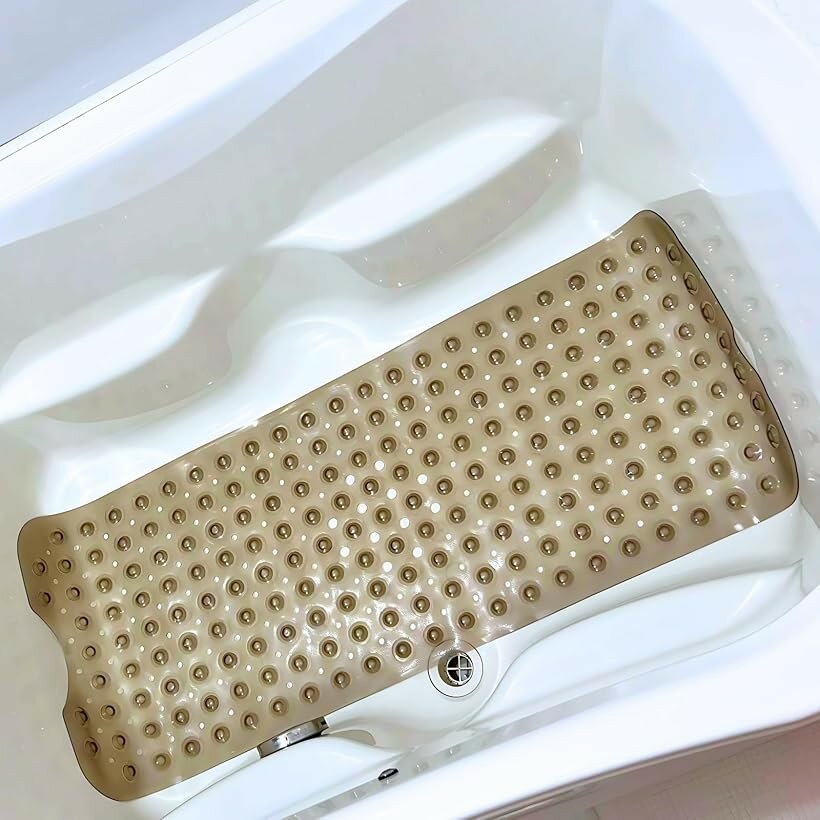 お風呂 すべり止めマット 100x40cm 浴槽内滑り止めマット 介護 転倒防止 抗菌 防カ...