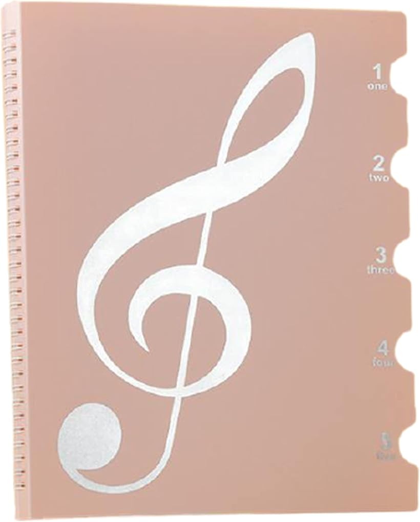 書き込みできる 楽譜ファイル A4 楽譜入れ ピンク (ピンク)