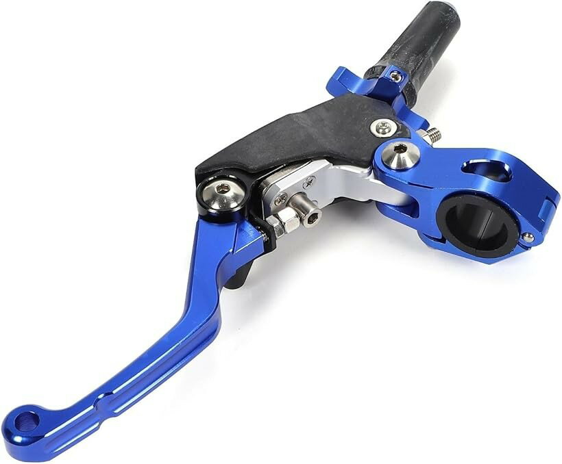 互換品クラッチレバー ピボットパーチ YZ125 YZ250 汎用 ウルトラライト 軽クラ 軽クラッチ (ブルー)