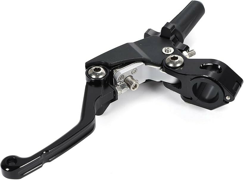 クラッチレバー ピボットパーチ YZ125 YZ250 汎用 ウルトラライト 軽クラ 軽クラッチ (ブラック)