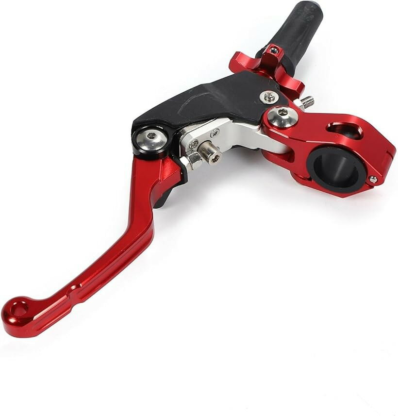 クラッチレバー ピボットパーチ YZ125 YZ250 汎用 ウルトラライト 軽クラ 軽クラッチ (レッド)