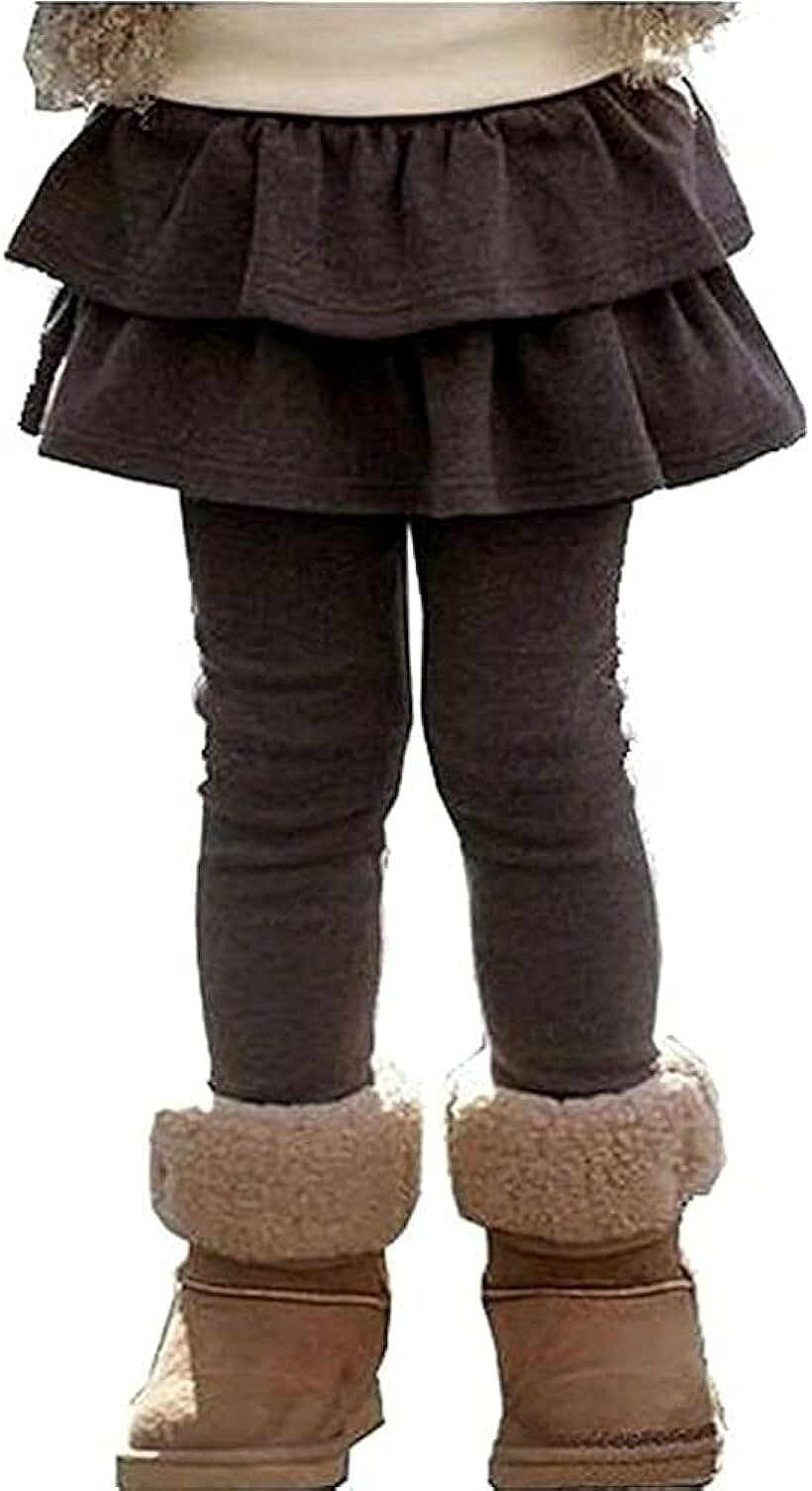 アスペルシオ スカート付き レギンス 子供服 ガールズ キッズ 女の子 スパッツ スカッツ 130 ブラウン (ココアブラウン, 130)