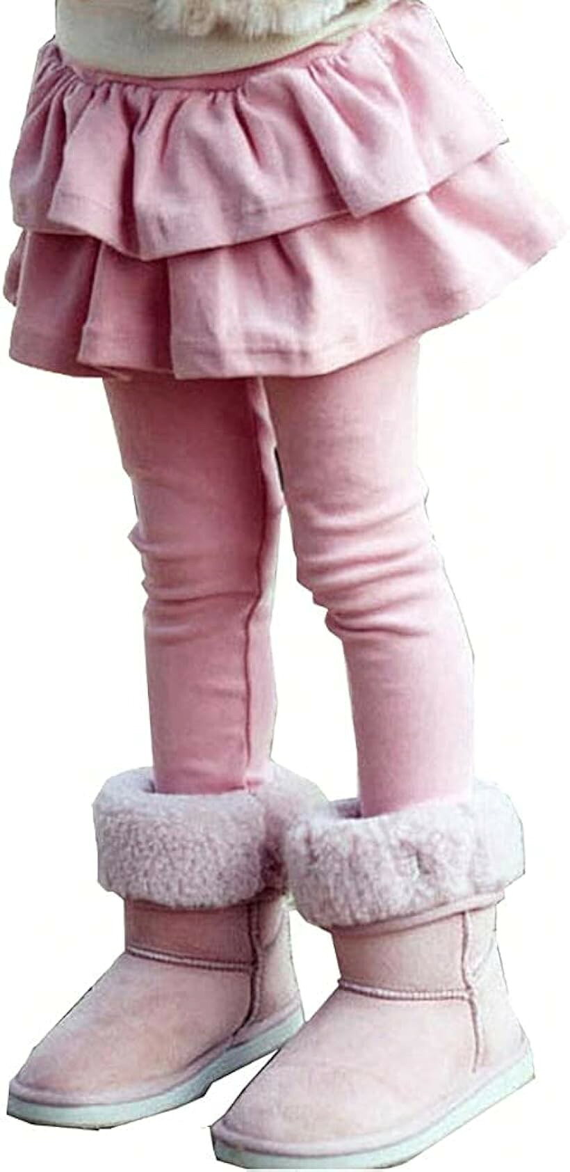 アスペルシオ スカート付き レギンス 子供服 ガールズ キッズ 女の子 スパッツ スカッツ 120 ピンク (ベビーピンク, 120)