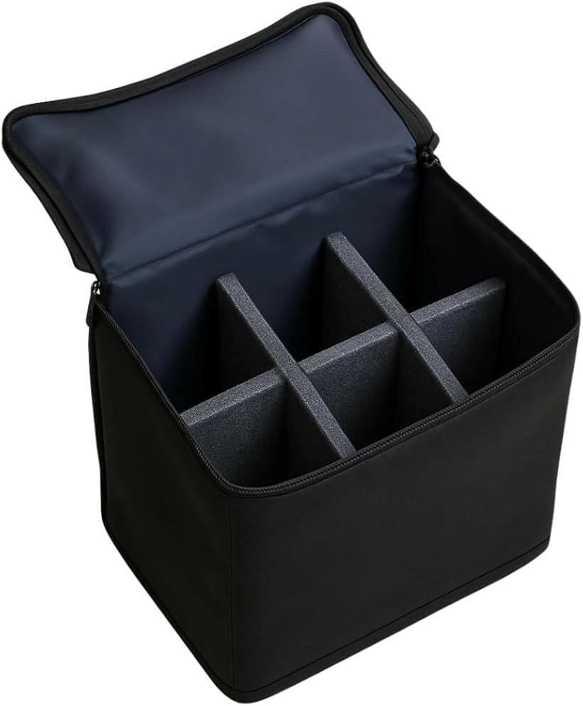 カセットボンベケース 収納 缶 キャンプ 防災 用品 非常 CB 保護 (ブラック 6本収納)