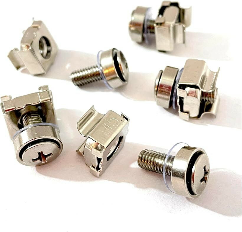 互換品 M5 ケージナット ネジセット 16mm 合計240入 19インチラックマウント用 サーバーラック (120セット)