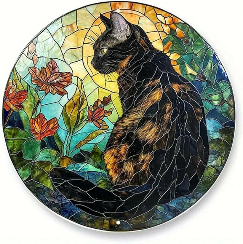 猫メタルウォールアート壁飾り装飾デ...