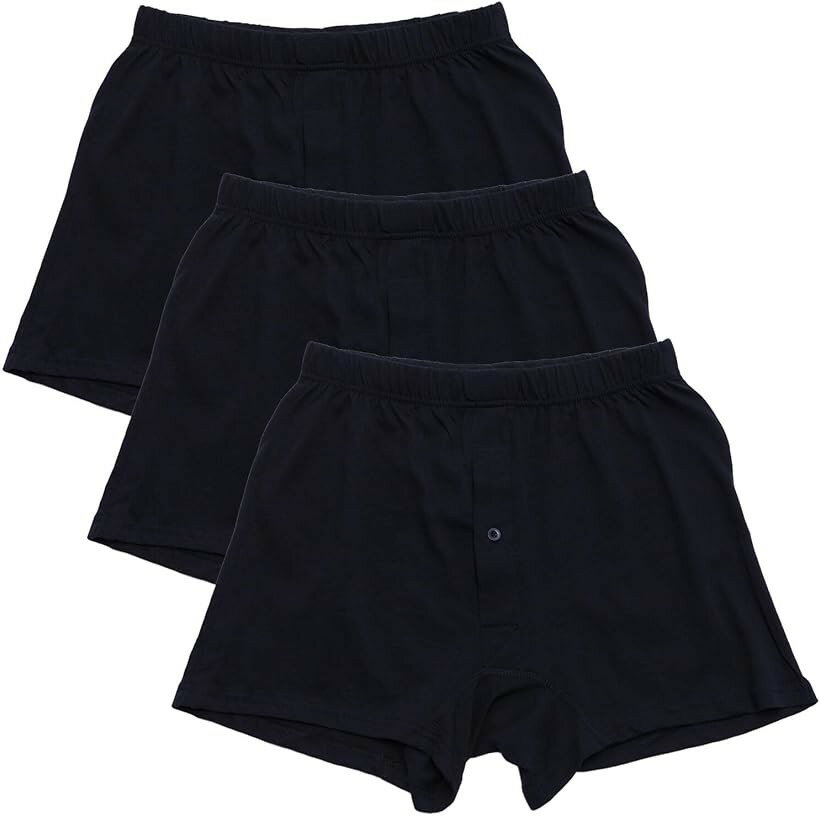 ニットトランクス 綿100% やわらか肌着 抗菌防臭加工 前あき 3枚セット 下着 アン...