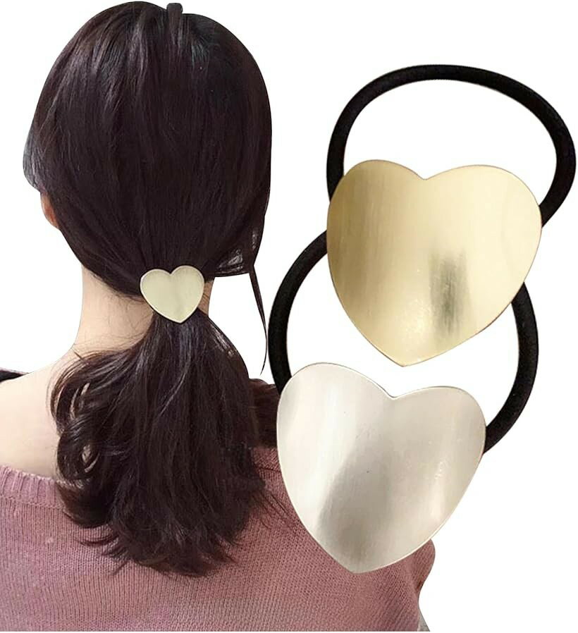 ヘアゴム ヘアアクセサリー アンティーク ハート (平セット)