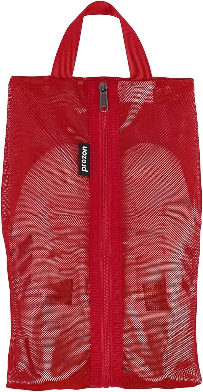 Shoes Bags - シューズケース シューズバッグ シューズ袋 軽量 防水 半透明 防塵 多機能 色とサイズ選び可能 靴入れ 小物入れ 衣類入れ 収納バッグ 旅行 出張 便利 (レッド, M)