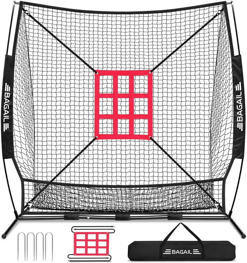 バリエーションコード : 2b9pfnov8w商品コード2b9pfln9dj商品名BAGIL野球ネット ベースボールネット 練習用 バッティングネット ピッチングネット スチール製 野球器具 硬式/軟式対応 打撃 投球 防球ネット ソフトボール練習ネット トレーニング 組み立て簡単 折り畳み 収納バック付き 室内 屋外用ブランドBAGAILカラーレッド/ブラックサイズ等212x212x108丈夫な構造 7 層のノットレス（無結）加厚ポリエステルメッシュにより、ネットは激しい打撃にも耐えられる耐久性を備えています。重厚な鋼棒と強化グラスファイバーチューブで作られており、安定性が高く長期使用に設計されており、屋内・屋外の両方のシーンで使用できます。ポータブルキャリーバッグ 耐久性のあるオックスフォード素材のキャリーバッグが付属しており、7x7 フィートのネット、丈夫なアイアンフレームチューブ、1 枚のストライクゾーンターゲット、4 本の地面固定用ステークなど、すべてのアクセサリーを収納できます。ストライクゾーンターゲット ターゲットのデザインにより、バッターは視覚的な基準を得られます。プレーヤーはストライクゾーンの特定のエリアを狙って打撃することができ、精度とコントロールを向上させる助けになります簡単設置 工具不要で、4 分以内に設置できます。特に屋外訓練や風の強い状況下での安定性を確保するため、セットには地面固定用のステークが含まれています。幅広い練習用途：収集ポケットにより、落ちたボールの回収を省き、投球・打撃・投げなどの野球スキルの訓練に集中できます。野球ネットだけでなく、ソフトボール・クリケット・ホッケーなど他のスポーツの訓練にも使用できます。※ 他ネットショップでも併売しているため、ご注文後に在庫切れとなる場合があります。予めご了承ください。※ 品薄または希少等の理由により、参考価格よりも高い価格で販売されている場合があります。ご注文の際には必ず販売価格をご確認ください。※ 沖縄県、離島または一部地域の場合、別途送料の負担をお願いする場合があります。予めご了承ください。※ お使いのモニタにより写真の色が実際の商品の色と異なる場合や、イメージに差異が生じることがあります。予めご了承ください。※ 商品の詳細（カラー・数量・サイズ 等）については、ページ内の商品説明をご確認のうえ、ご注文ください。※ モバイル版・スマホ版ページでは、お使いの端末によっては一部の情報が表示されないことがあります。すべての記載情報をご確認するには、PC版ページをご覧ください。「ご使用時のご注意」本製品にはガラス繊維素材を使用しています。素材の特性上、表面に微細なガラス繊維の先端が露出している場合がございます。ケガや違和感を防ぐため、表示の有無にかかわらず、素手で直接触れないようご注意ください。万が一、ガラス繊維が皮膚に刺さり、痛みや違和感が続く場合は、速やかに医療機関の診察・処置を受けてください。