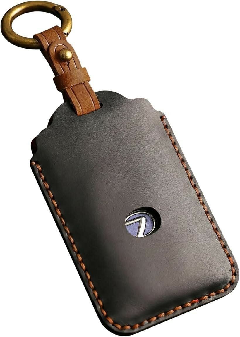互換 レクサス キーケース カード 本革 カードキー キーカバー LEXUS NX RX UX LBX 第3世代 専用設計 (ブラック)