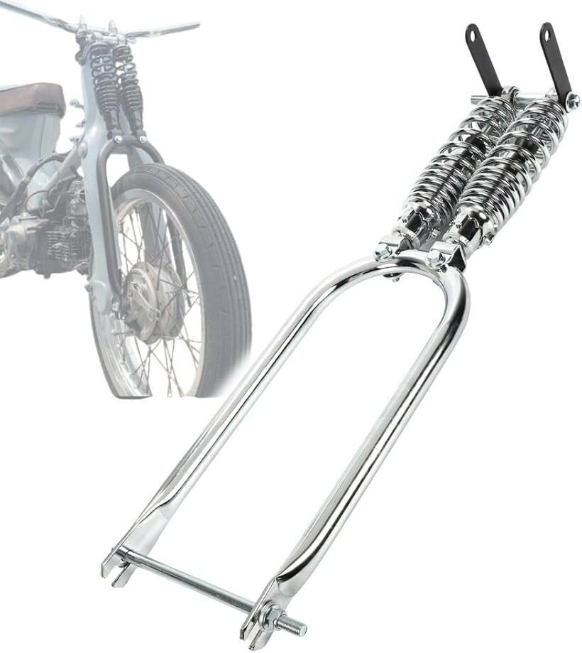 互換品 ホンダ カブ C50 C70 C90 スーパーカブ リトルカブ 対応 スプリンガーフォーク 社外品 汎用品 カスタム パーツ (シルバー)
