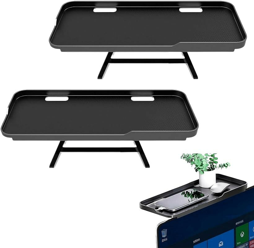 バリエーションコード : 2b9ywooqdw商品コード2b9hvctdt0商品名互換品 ディスプレイボード テレビ モニター 上 収納 棚 シェルフ 小物収納 取り付け簡単 幅30cm x奥行12.5cm 耐荷重3kg ブラック デスク テレビ ディスプレイ 2個セットブランドEast Leafカラーブラックサイズ等幅30cm x奥行12.5cm「デスク周りの省スペース化、有線デバイスでもすっきり収納」 デスクによくある携帯電話、スピーカー、鉢植え、ルーター、リモコンなどをすっきりと収納。デスク周りの小物をこのディスプレイボードに収納するこで、デスクをすっきり整頓できます。トレイの隅に穴を配置しているため、ルーターなどの有線デバイスやスマホなどのケーブルをつけてもすっきり収納できます。また、ものが落ちにくように、トレイ表面は滑りにくいデザインとなっております。「モニターを選ばない高い汎用性 狭い場所でも設置可能」 ほとんどの液晶モニターに設置可能です。また、パソコンだけでなく、テレビにもご使用いただけます。トレイの位置は2段階。液晶モニターと壁の間の距離が狭い場合でも設置することもできます。＊液晶モニターと壁の間は最短9cmまで設置可能です。購入前に寸法をご確認ください。「取り付け簡単、穴あけ不要」 液晶モニターに合わせて脚の確度を調整するだけ。設置場所に穴を開ける必要はありません。「高い耐久性と耐荷重」 剛性に優れたABSプラスチックを採用し、高い耐久性を実現。耐荷重は3kg、デスク周りの小物を置くのに十分な耐荷重です。「仕様」 （トレイ）サイズ:30x12.5cm、重量:150g、素材:ABS、カラー:ブラック「East Leafオリジナル」East Leafオリジナル梱包にてお届けいたします。※ 他ネットショップでも併売しているため、ご注文後に在庫切れとなる場合があります。予めご了承ください。※ 品薄または希少等の理由により、参考価格よりも高い価格で販売されている場合があります。ご注文の際には必ず販売価格をご確認ください。※ 沖縄県、離島または一部地域の場合、別途送料の負担をお願いする場合があります。予めご了承ください。※ お使いのモニタにより写真の色が実際の商品の色と異なる場合や、イメージに差異が生じることがあります。予めご了承ください。※ 商品の詳細（カラー・数量・サイズ 等）については、ページ内の商品説明をご確認のうえ、ご注文ください。※ モバイル版・スマホ版ページでは、お使いの端末によっては一部の情報が表示されないことがあります。すべての記載情報をご確認するには、PC版ページをご覧ください。