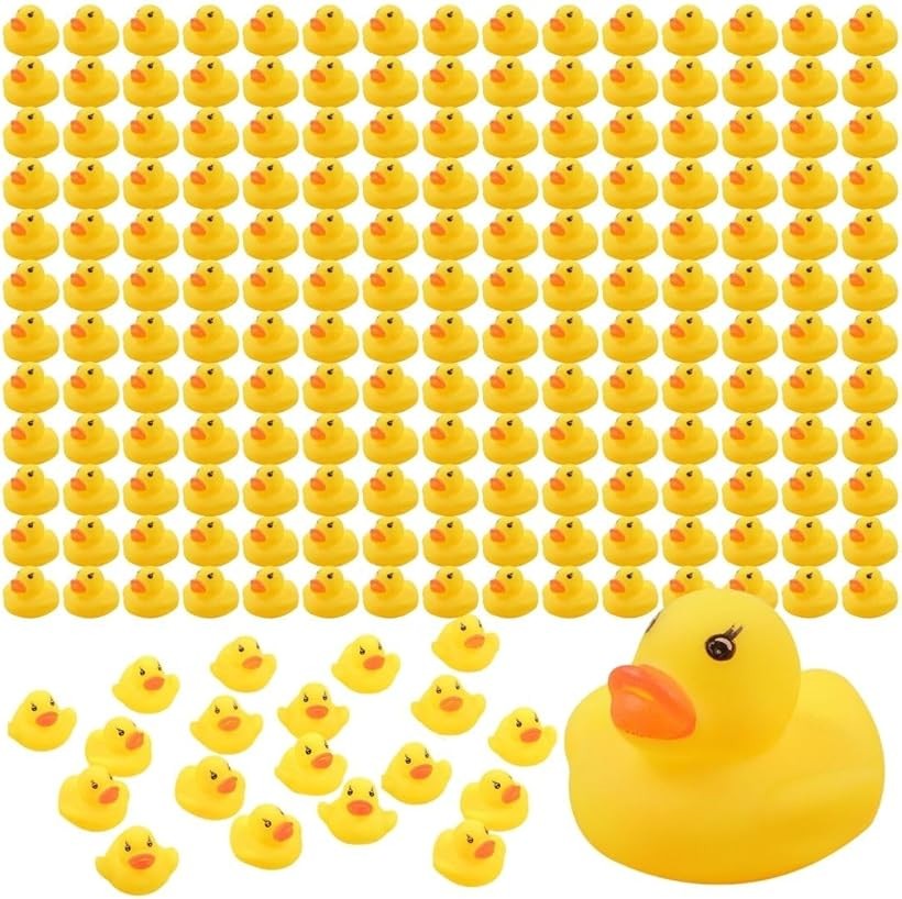 其它 - アヒル お風呂 おもちゃ あひる 音が鳴る 水遊び 景品 縁日 アヒルすくい バスグッズ 玩具 対象年齢6歳以上 (200個)