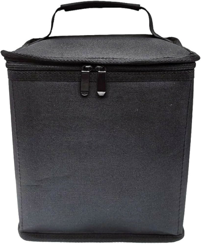 アウトドア 防災用 カセットボンベ用 収納 ケース 多機能 収納バッグ (ブラック/6缶収納可能)