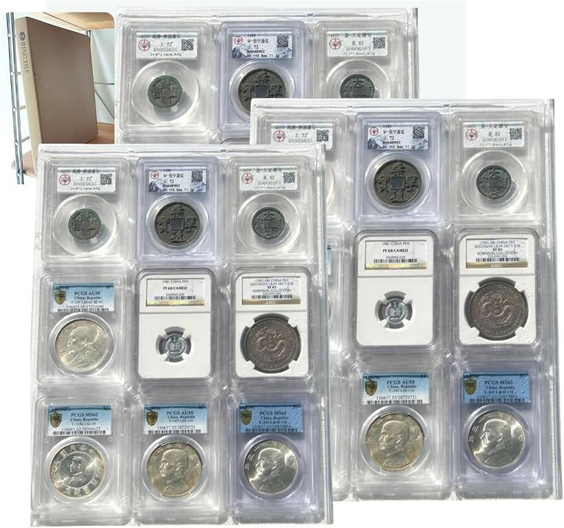 ✦ルナシェ コインアルバム用リフィル 収納ポケット シート コレクション用 硬貨 保...