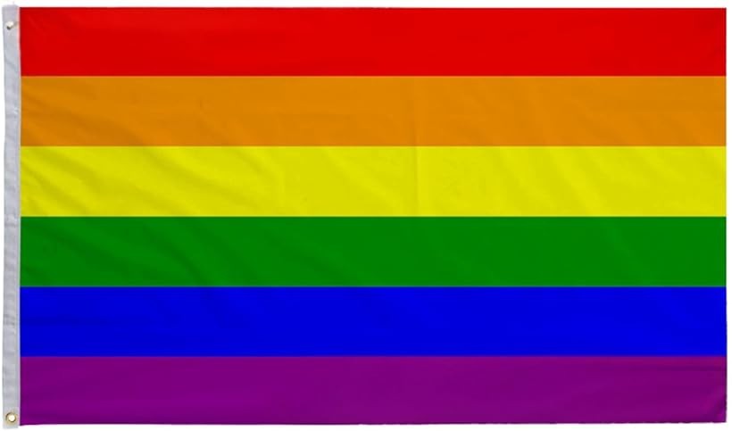 国旗 世界国旗 ハトメ式 フラッグ スポーツ 観戦 応援グッズ 運動会 (99.LGBT, 90x1 ...