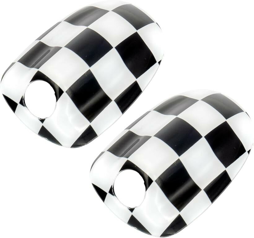 スカイベル ウォッシャーノズル カバー キャップ ミニクーパー bmw mini f54 f55 f56 f57 f60 対応 アクセサリー 車 便利グッズ (チェッカー)