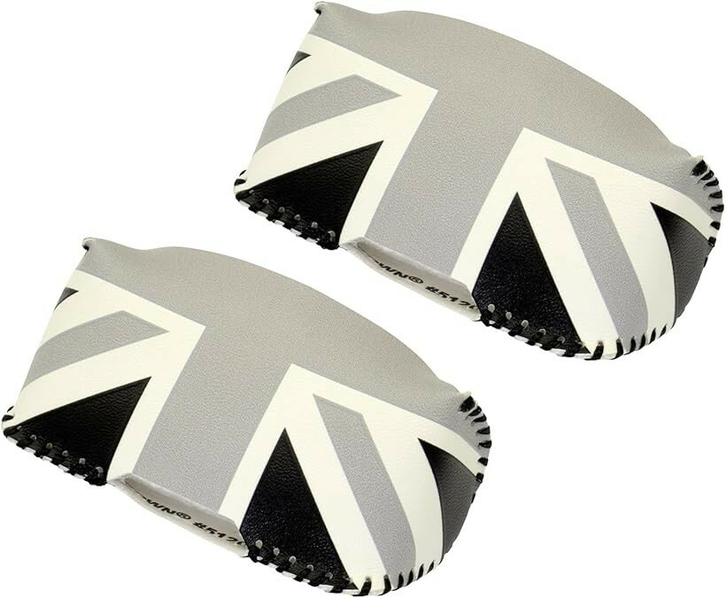スカイベル シートベルト バックル カバー ミニクーパー f54 f55 f56 f57 f60 BMW MINI 対応 2個 アクセサリー 便利 グッズ 合成皮革 (ブラックジャック「B」)