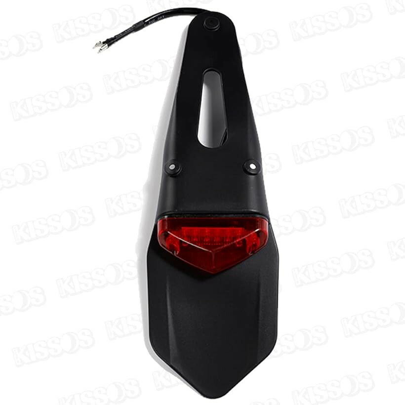 互換品LED エンデューロ テールランプ バイク オフロード レンズ ホンダ カワサキ HONDA KAWASAKI 汎用 レッド (レッド)