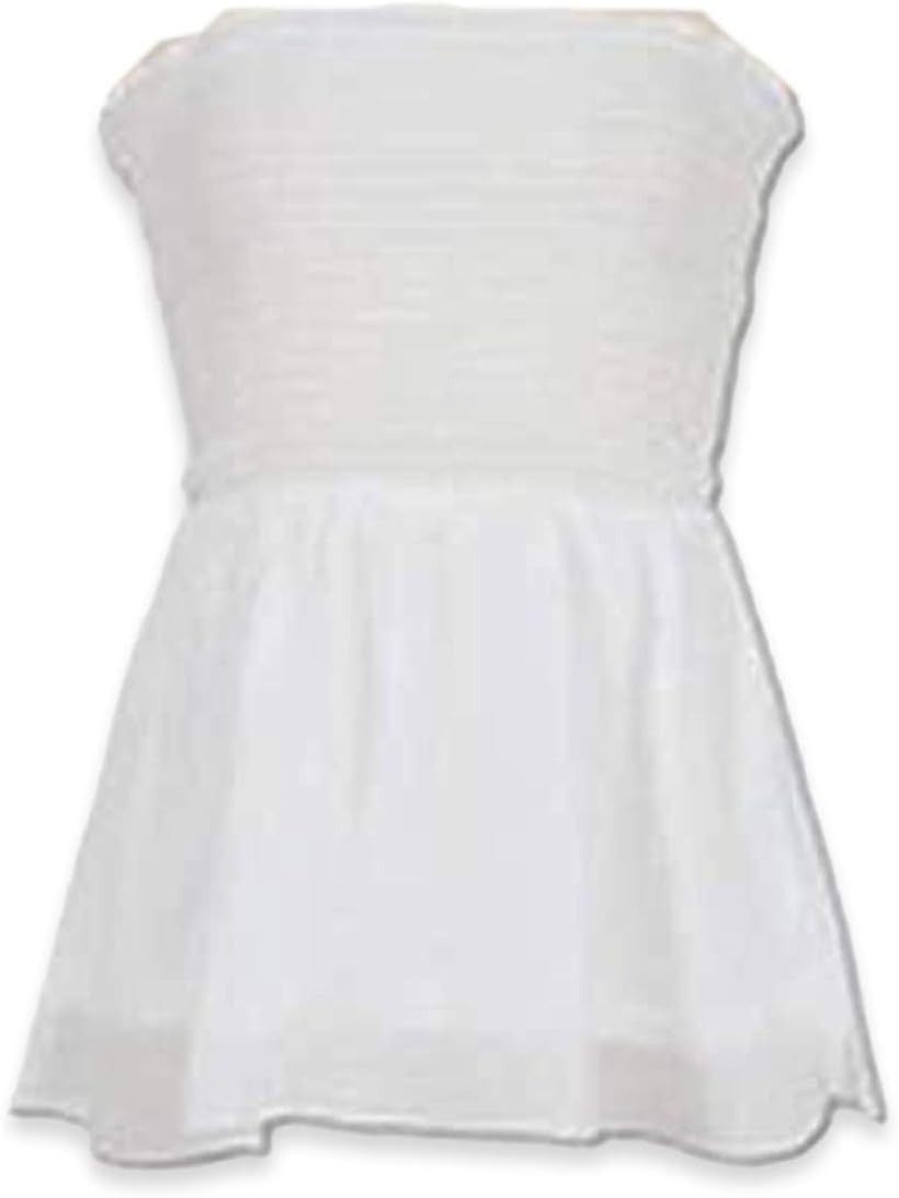 エンジェルス クローゼット 子供ドレス 下着 ドレスインナー ベアトップ シフォンフレア 肌着 アンダーウェア ピアノ発表会 ホワイト フリーサイズ (ホワイト, Free Size)