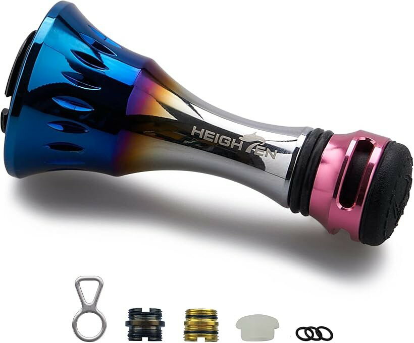 Spinning - 38mm リール スタンド シマノ SHIMANO ダイワ DAIWA スピニングリール 通用 4.8g フックキーパー ラインストッパー 桜ピンク 538 (桜ピンク)