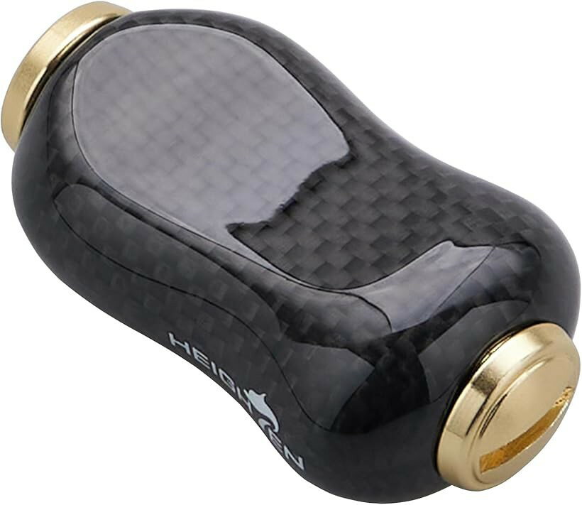 21mm リール ハンドル ノブ 5g カーボン製 シマノ ダイワ 通用 Daiwa Type S Shimano Gourd Series ゴールド 741 (ゴールド)